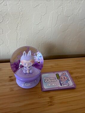 POPMART Big Into Energy Labubu Luck Snowglobe, Includes Card (No Box)